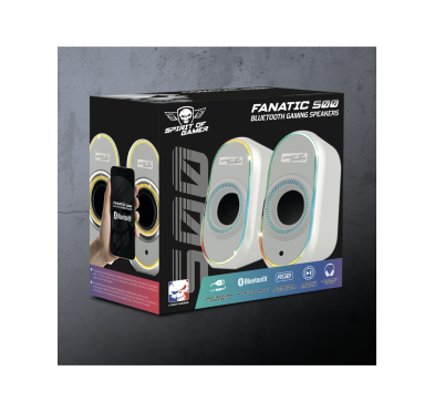 Haut-Parleurs Spirit of Gamer Fanatic 500 RGB 2.0 PC USB BLUETOOTH White