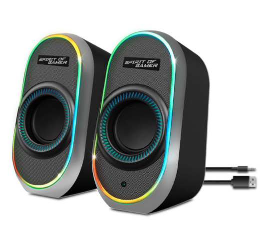 Haut-Parleurs Spirit of Gamer Fanatic 500 RGB 2.0 PC USB BLUETOOTH Black