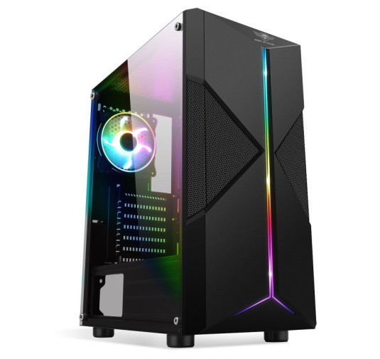 Boîtier  Spirit OF Gamer CLONE 3 ARTIC RGB - ATX - Black