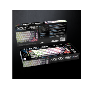 Spirit of Gamer CLAVIER XPERT K600 MECA TKL RGB SANS FIL