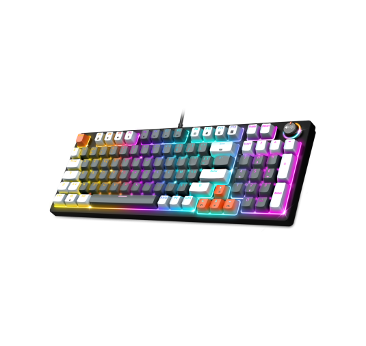 Spirit of Gamer CLAVIER XPERT -K350 MECA TKL RGB USB (Noir)
