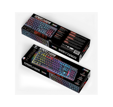 Spirit of Gamer CLAVIER XPERT -K250 MECANIQUE SWITCH ROUGE RGB USB (Noir)