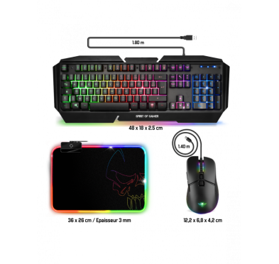 Spirit Of Gamer ULTIMATE 500 - PACK Gaming 3 en 1