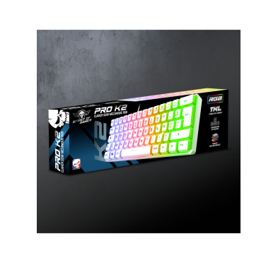 Spirit of Gamer CLAVIER PRO K2 ARTIC TKL RGB USB (Blanc)
