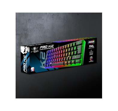 Spirit of Gamer CLAVIER PRO K2 TKL RGB USB (Noir)