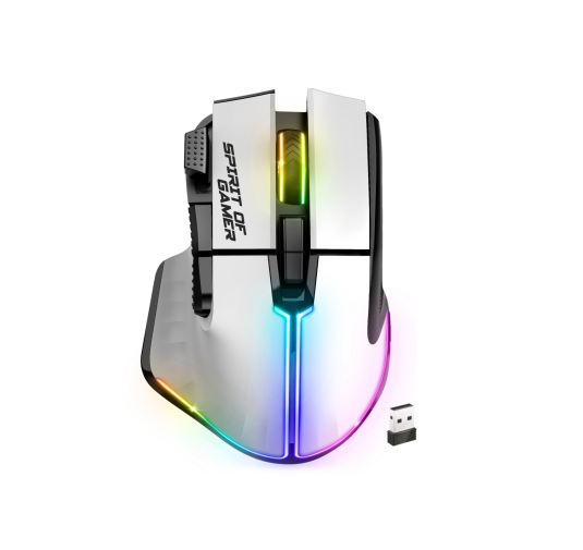 Spirit of Gamer SOURIS PRO-M5 WIRELESS WHITE