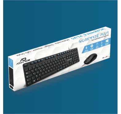 ADVANCE WORKMATE PLUS-PACK CLAVIER/SOURIS SILENCIE