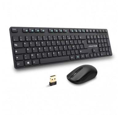 ADVANCE PACK CLAVIER SOURIS SANS FIL
