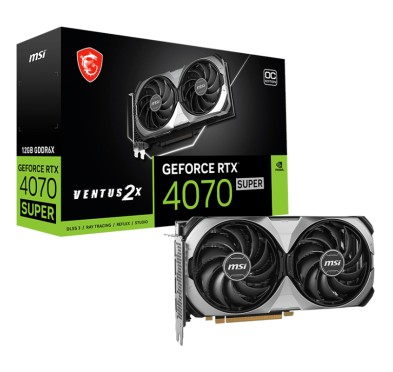 MSI CARTE GRAPHIQUE RTX 4070 SUPER 12G VENTUS X2