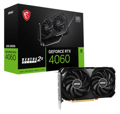 MSI CARTE GRAPHIQUE RTX4060 VENTUS 2X BLACK 8G OC