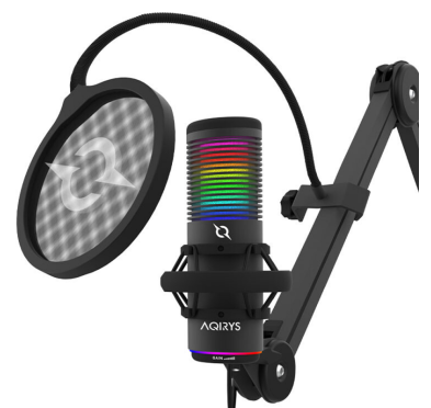 AQIRYS Microphone Double Condensateur USB GALILEO