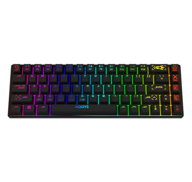 Clavier Mécanique AQIRYS MIRA, 100% Anti-ghosting, RGB, Noir