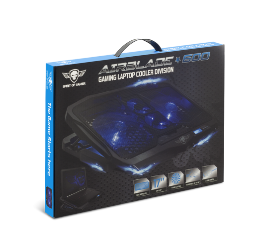 AIRBLADE 600 BLEU REFROIDISSEUR PC PORT 17''
