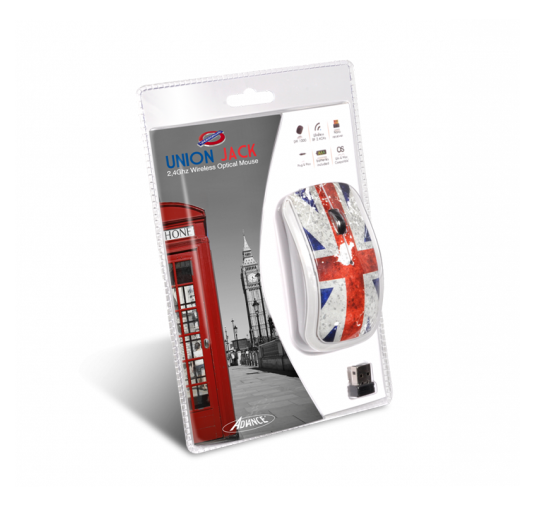 ADVANCE SOURIS UNION JACK SANS FIL