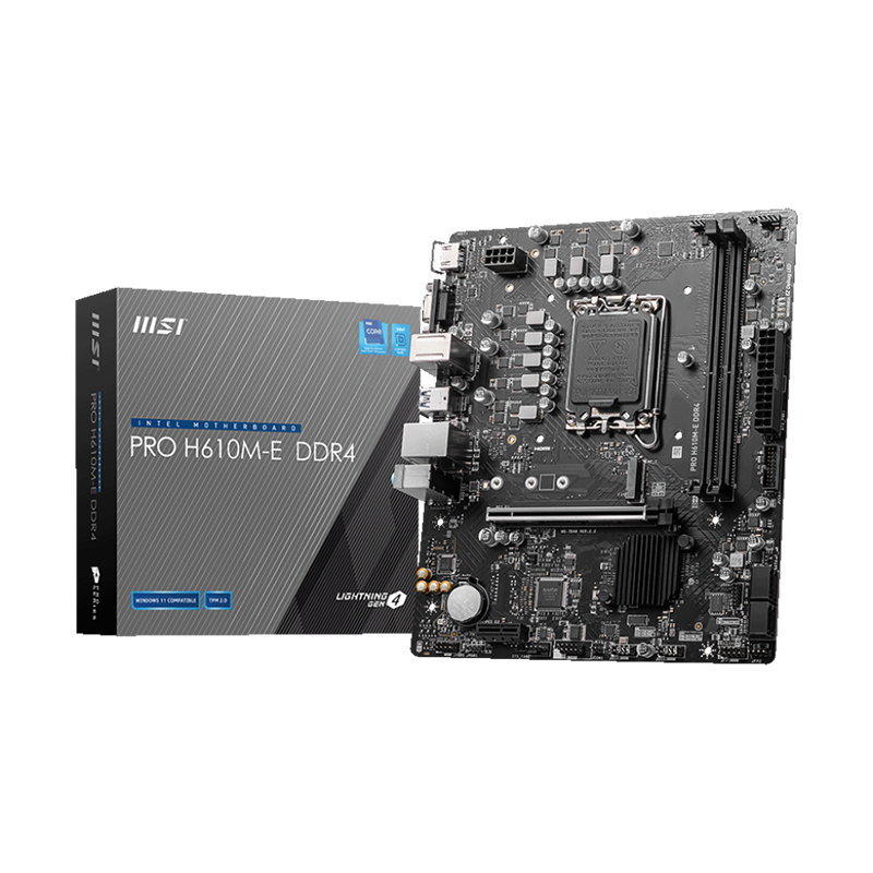 MSI CARTE MERE PRO H610M-E DDR4 MSI CARTE MERE PRO H610M-E DDR4