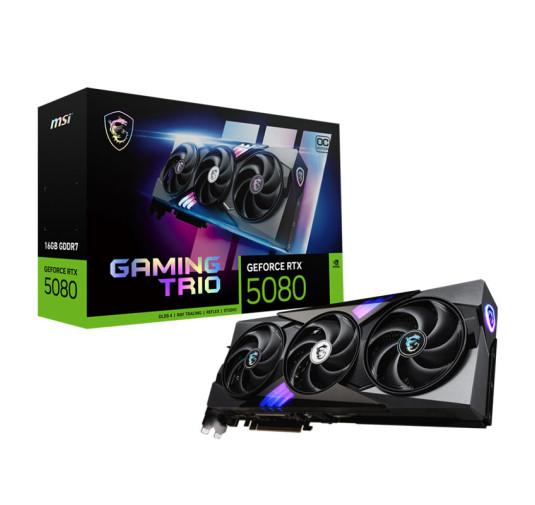 MSI CARTE GRAPHIQUE RTX 5080 16G GAMING TRIO OC