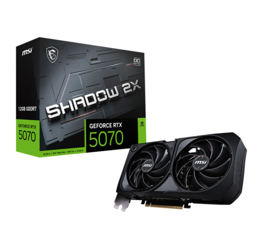 MSI CARTE GRAPHIQUE RTX 5070 12G SHADOW 2X OC
