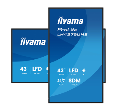 IIYAMA ECRAN d'affichage dynamique professionnel 4K UHD 43" ProLite LH4375UHS-B2AG