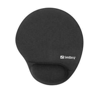 Tapis de souris rond en mousse avec repos-poignet Tapis de souris rond en mousse avec repos-poignet