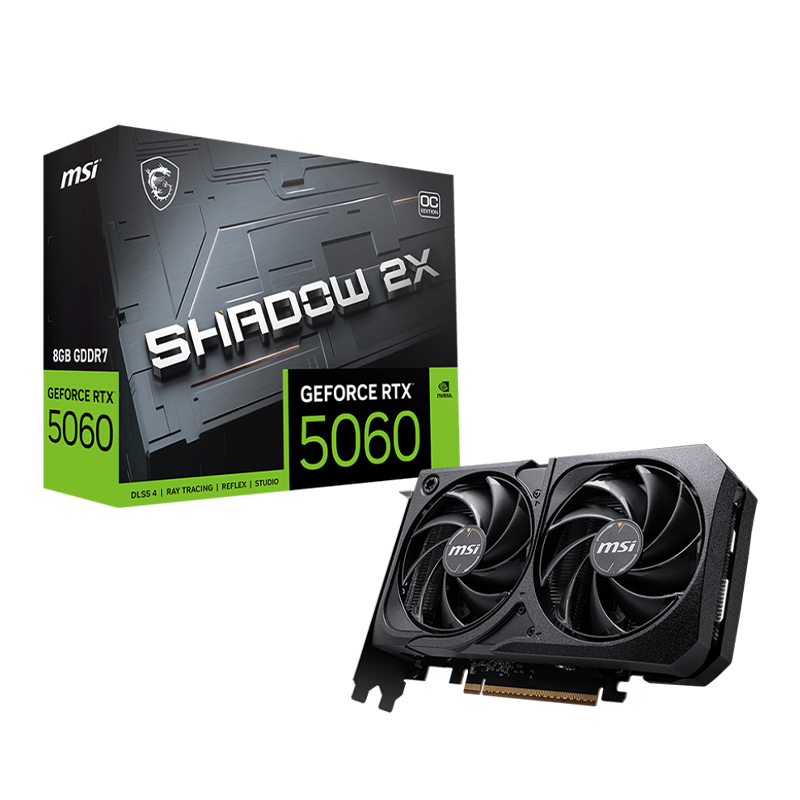 MSI CARTE GRAPHIQUE RTX 5060 8G SHADOW 2XOC BULK