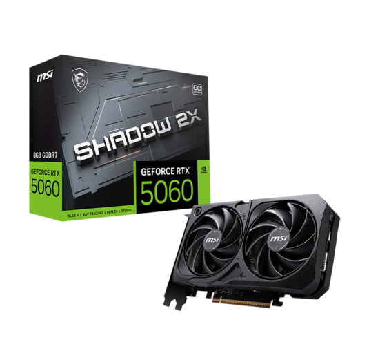 MSI CARTE GRAPHIQUE RTX 5060 8G SHADOW 2XOC BULK