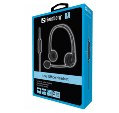 Casque USB Sandberg Office - Noir