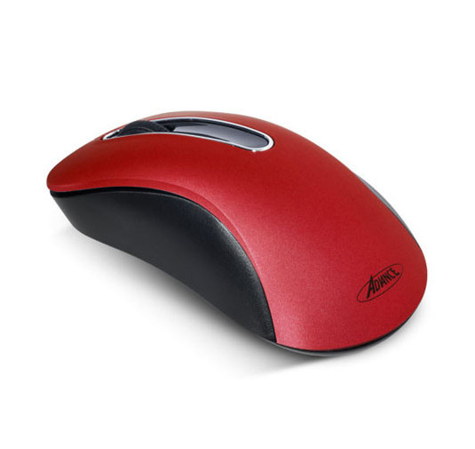Souris Optique Sans Fil ADVANCE 3D Rouge