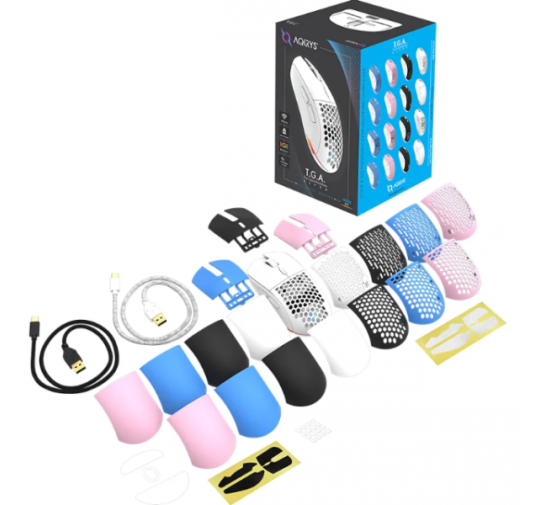 SOURIS GAMER AQIRYS TGA ALPHA - Double mode RGB - 19000 ppp
