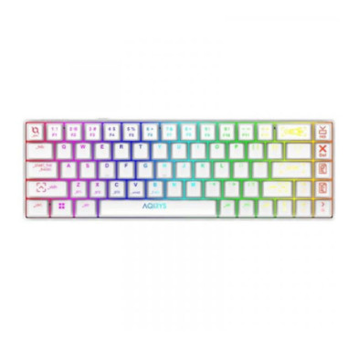 Clavier Mécanique AQIRYS MIRA, RGB, 100% Anti-ghosting, WHITE