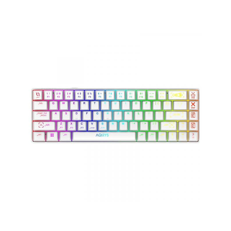 Clavier Mécanique AQIRYS MIRA, RGB, 100% Anti-ghosting, WHITE
