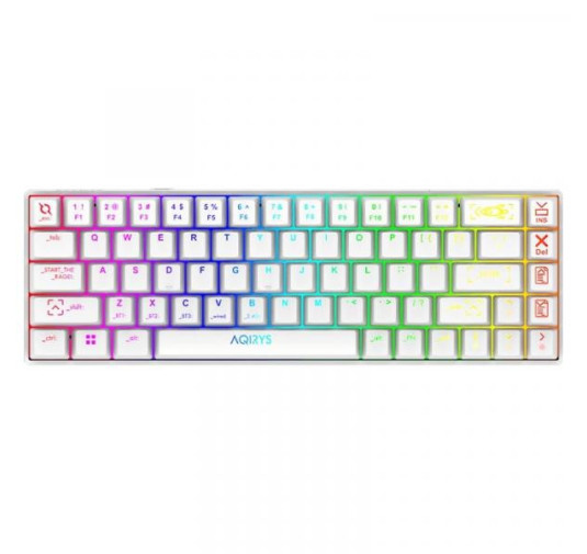 Clavier Mécanique AQIRYS MIRA, RGB, 100% Anti-ghosting, WHITE