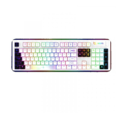 CLAVIER MÉCANIQUE AQIRYS ALUDRA, RGB, 100% ANTI-GHOSTING, WHITE