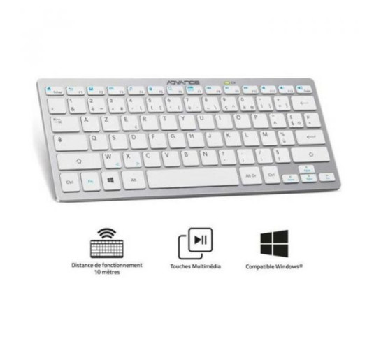Clavier Sans Fil Silencieux Ultra Compact Advance SMARTKEYS Bluetooth