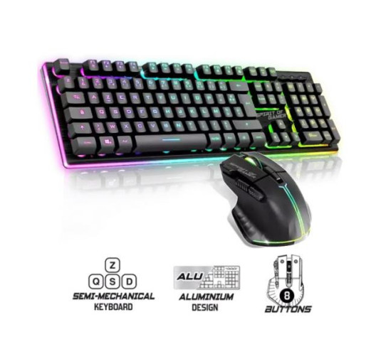 Pack Gamer SOG ULT600 RGB: Clavier Semi-Mécanique & Souris