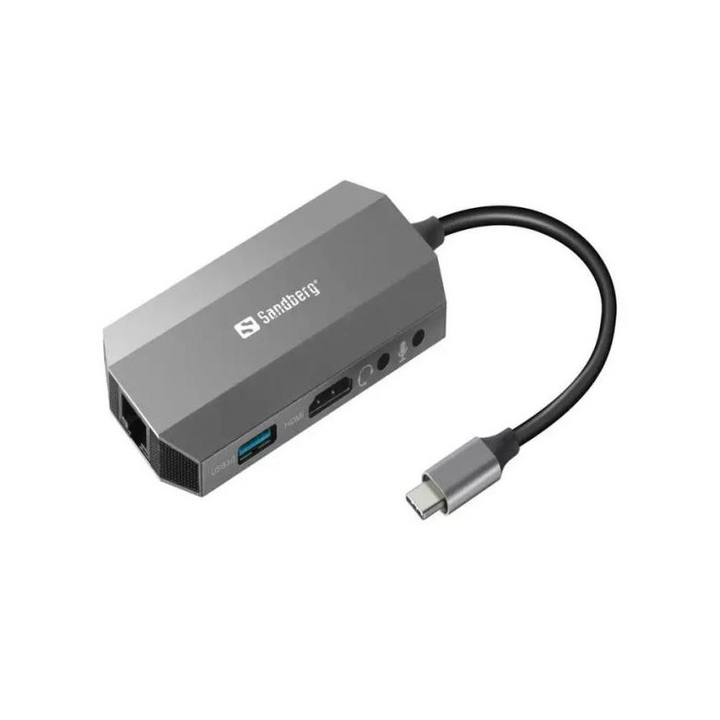 Sandberg Docking Station USB-C 6 in 1 Sandberg Docking Station USB-C 6 in 1