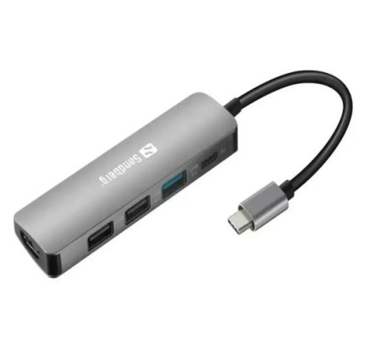 Station d'accueil SANDBERG USB-C DOCK HDMI+3XUSB