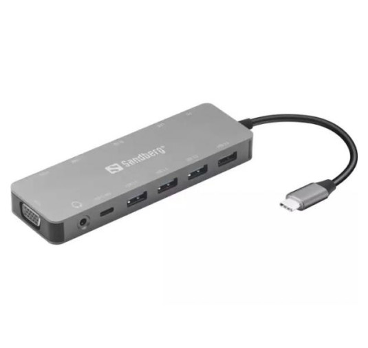 SANDBERG SDOCKING USB-C 13-IN-1 TRAVEL DOCK
