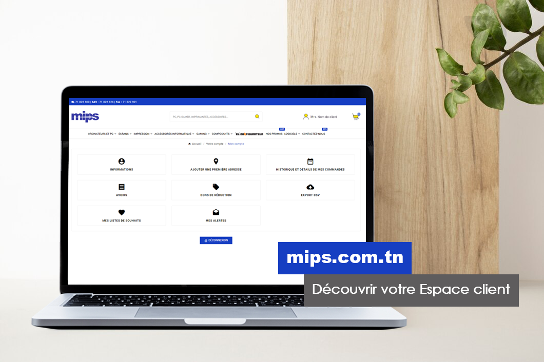 Espace Client MIPS